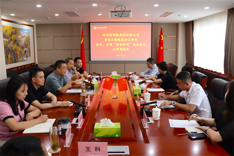 鄧華主持召開集團公司青白江保稅區(qū)加工項目資中 、萬源“兩端兩網(wǎng)”試點建設(shè)項目工作推進會